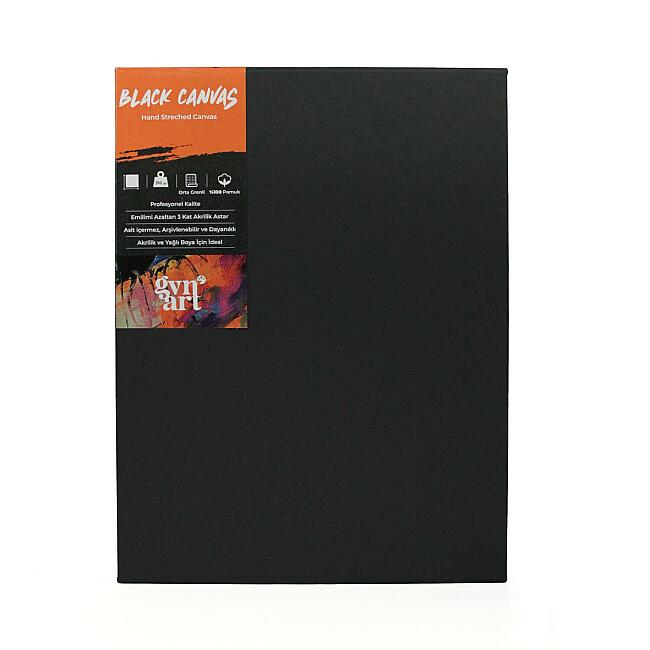Gvn Art Siyah Tuval %100 Pamuklu 310 g 35x50 cm - 1