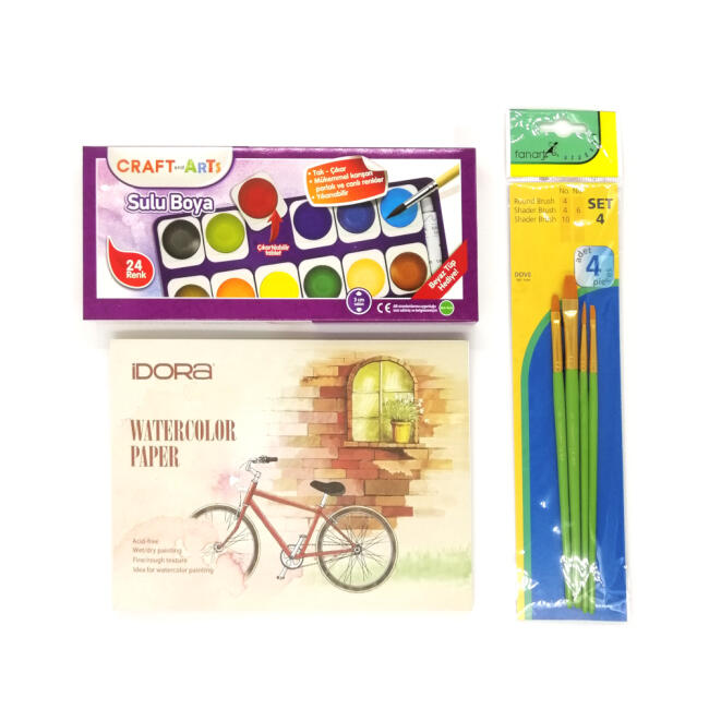 Gvn Art Sulu Boya Başlangıç Seti 12’li - 2