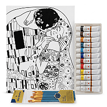Gvn Art Yağlıboya Desenli Pres Tuval 30x40 cm Kiss Seti ST30 - Gvn Art