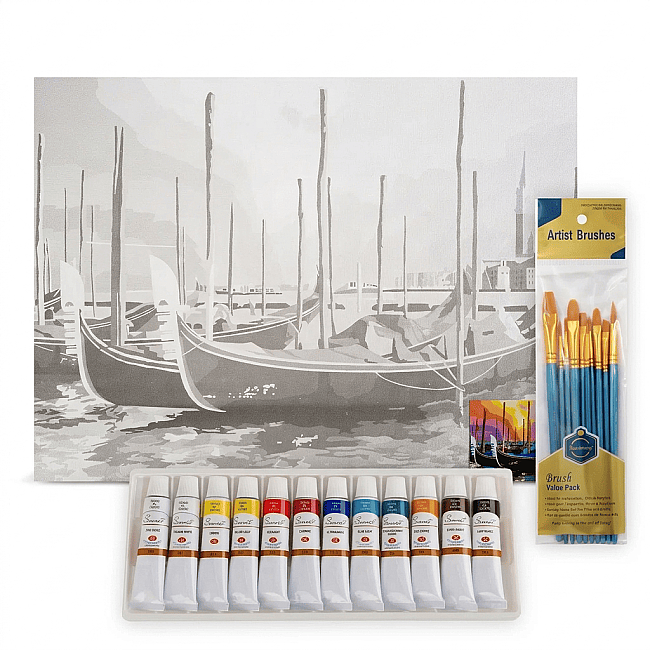 Gvn Art Yağlıboya Desenli Press Tuval 30x40cm VeniceSetii ST24 - 1