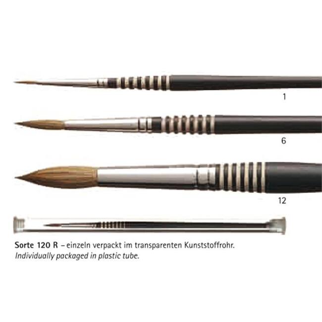 Habico Seri 120 Yuvarlak Golden Sentetik Kıl Fırça No:8 - 1