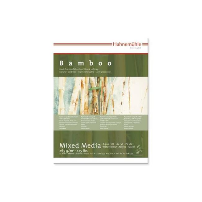 Hahnemühle Bamboo Çok Amaçlı Sanatsal Blok 265 g 24x32 cm 25 Yaprak - 1