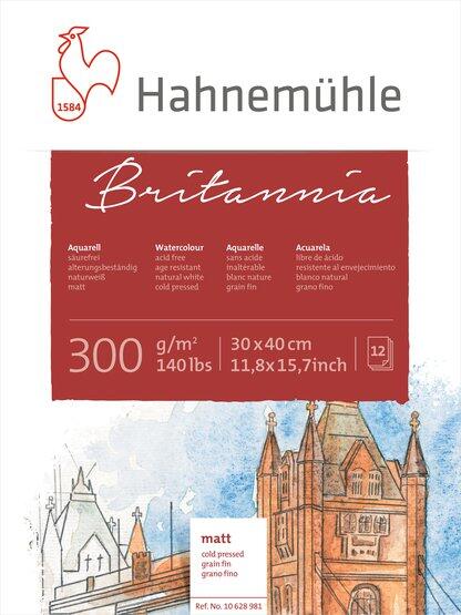 Hahnemühle Britannia Sulu Boya Blok Cold Press 300 g 30x40 cm 12 Yaprak - 2