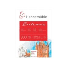 Hahnemühle Britannia Sulu Boya Blok Hot Press 300 g 30x40 cm 12 Yaprak - HAHNEMÜHLE