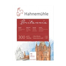 Hahnemühle Britannia Sulu Boya Blok Rough 300 g 24x32 cm 12 Yaprak - HAHNEMÜHLE