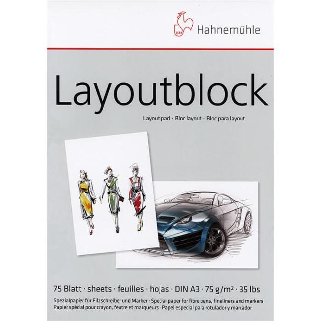 Hahnemühle Layoutblock Marker Pad 75 g A3 75 Yaprak - 1