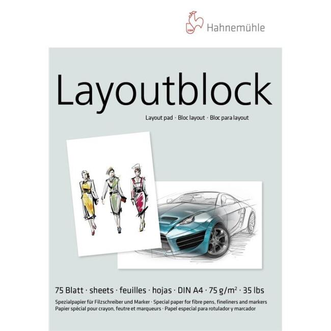 Hahnemühle Layoutblock Marker Pad 75 g A4 75 Yaprak - 1