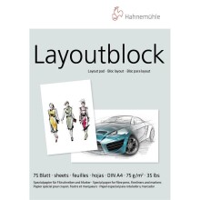 Hahnemühle Layoutblock Marker Pad 75 g A4 75 Yaprak - HAHNEMÜHLE