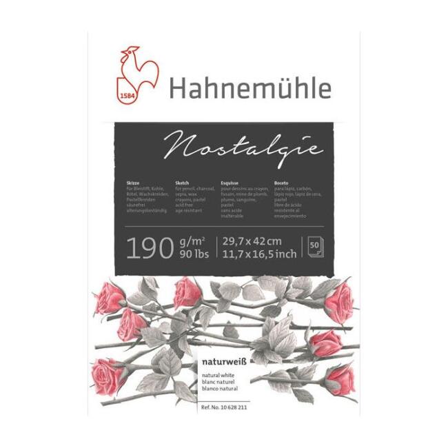 Hahnemühle Nostalgie Eskiz Defteri 190 g A3 50 Yaprak - 1