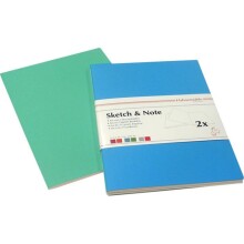 Hahnemühle Sketch & Note Eskiz Defteri 2’li Mavi 125 g A4 20 Yaprak - HAHNEMÜHLE