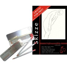 Hahnemühle Skizze Eskiz Defteri 150 g A3 Dereceli Kalem Seti Hediyeli 50 Yaprak - HAHNEMÜHLE