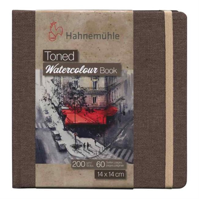 Hahnemühle Sulu Boya Defteri Bej Hot Press 200 g 14x14 cm - 1