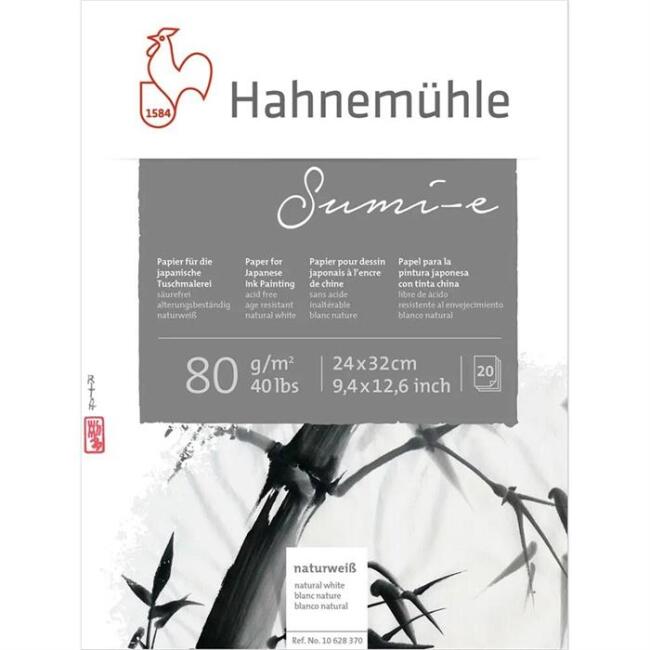Hahnemühle Sumi-e Mürekkep Defteri 80 g 24x32 cm 20 Yaprak - 1