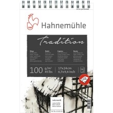 Hahnemühle Tradition Eskiz Defteri Spiralli 100 g 17x24 cm 50 Yaprak - HAHNEMÜHLE