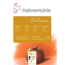Hahnemühle Velour Pastel Blok 260 g 36x48 cm 10 Yaprak 10 Renkli - HAHNEMÜHLE (1)