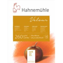 Hahnemühle Velour Pastel Blok 260 g 36x48 cm 10 Yaprak Beyaz - HAHNEMÜHLE