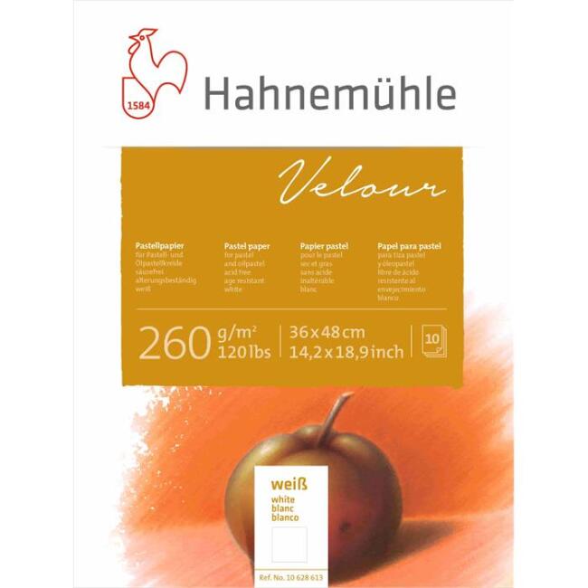 Hahnemühle Velour Pastel Blok 260 g 36x48 cm Beyaz 10 Yaprak - 1