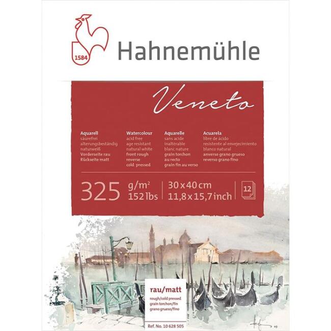 Hahnemühle Veneto Sulu Boya Blok Cold Press 325 g 30x40 cm 12 Yaprak - 1