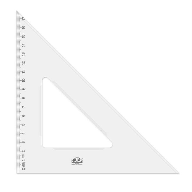 Hatas Gönye 26Cm 45 N:0780  Plastik - 1