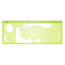 Hatas Türkiye Haritası Şablonu 23 cm N:02287 - HATAS