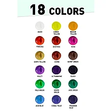 HIMI Jelly Cup Gouache Set - 18 Renk 30 gr (Green Case Edition) H-TBT34 - 3