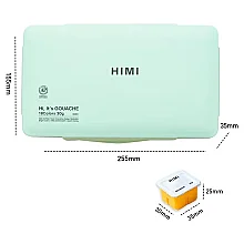 HIMI Jelly Cup Gouache Set - 18 Renk 30 gr (Green Case Edition) H-TBT34 - 4