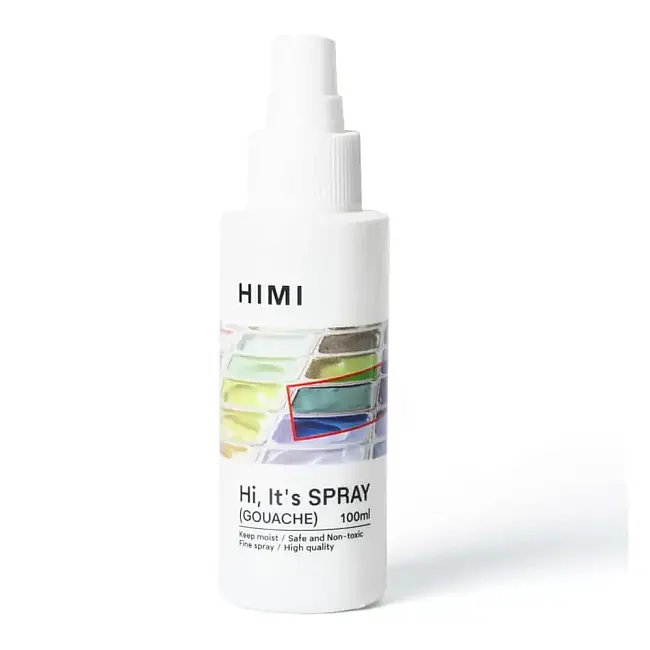 HIMI Spray Gouache Activator 100ml H-FPW145 (Boyayı nemli tutar, yeniden aktive eder ve bakteri oluşumunu önler) - 1
