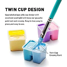 HIMI Twin Cup Gouache Set - 112 Renk 12 gr (Ice Blue Case Edition) H-YSF237 - 6