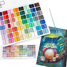 HIMI Twin Cup Gouache Set - 112 Renk 12 gr (White Case Edition) H-TST114 - HIMI (1)