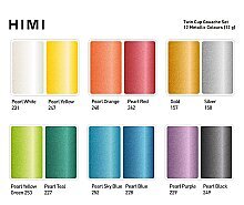 HIMI Twin Cup Gouache Set - 12 Renk (Yellow Case - Metallic Edition) H-TST75 - HIMI (1)