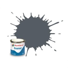 Humbrol Enamel Maket Boyası 14 ml Dark Grey Satin N:125 - HUMBROL