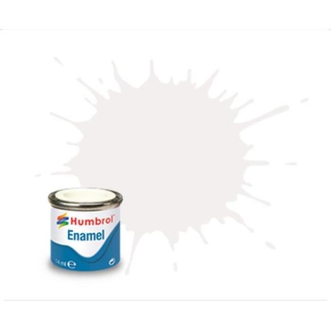 Humbrol Enamel Maket Boyası 14 ml White Satin N:130 - 1