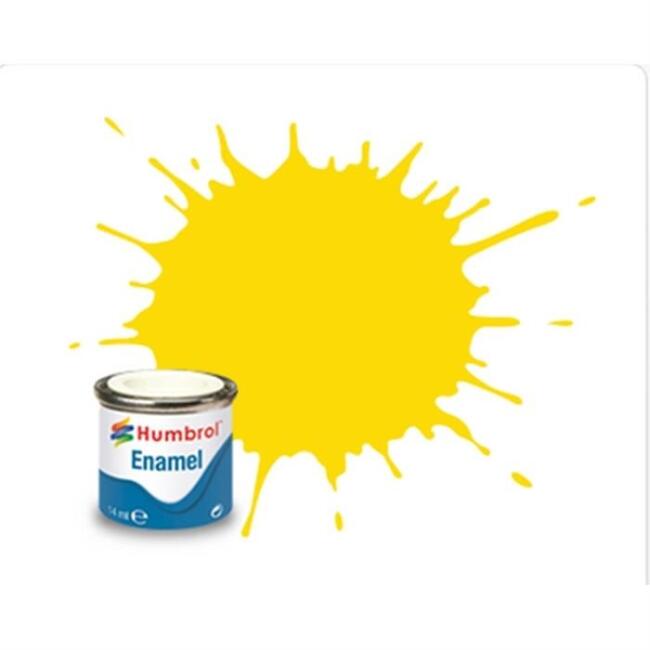 Humbrol Enamel Maket Boyası 14 ml Yellow Gloss N:69 - 1