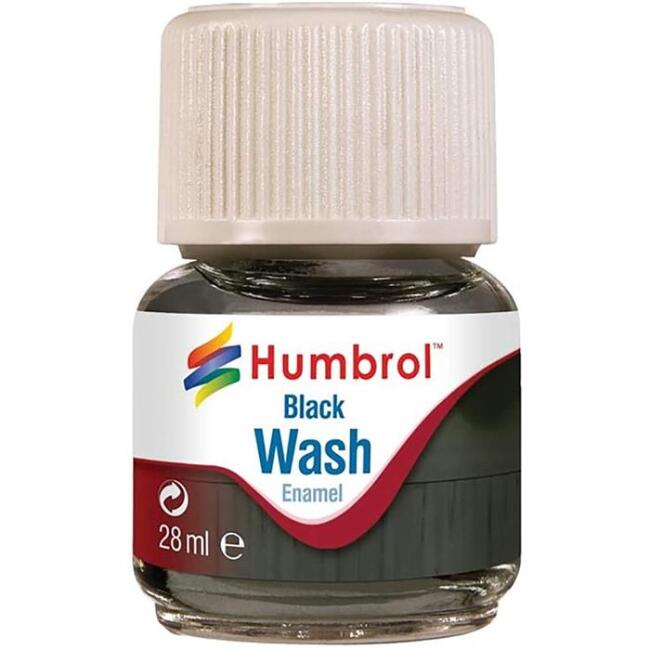 Humbrol Eskitme Boyası Siyah Wash Enamel 28 ml - 1