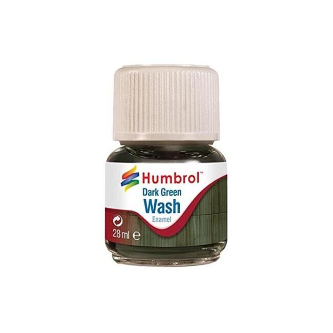 Humbrol Maket Eskitme Boyası Wash Enamel 28 ml Dark Green Wash (Koyu Yesil Efekti) - 1