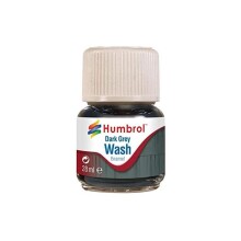 Humbrol Maket Eskitme Boyası Wash Enamel 28 ml Dark Grey Wash (Koyu Gri Efekti) - HUMBROL