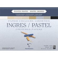 Ingres Pastel Blok 8 Pastel Renk 130 g 30x40 cm 25 Yaprak - CLAIREFONTAINE (1)