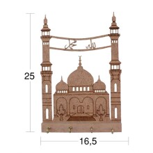 İstanbul Hobi Ahşap Camili Anahtarlık - İstanbul Hobi