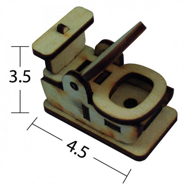 İstanbul Hobi Ahşap Minyatür Tuvalet - 1