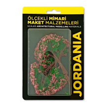 Jordania Maket 1:50 Ölçek Ağaç 2’li 10 cm Yeşil Pembe - Jordania