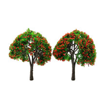 Jordania Maket Ağaç Yeşil Kırmızı 1:50 Ölçek 10 cm 2 Adet Je03P-W9970E - JORDANIA