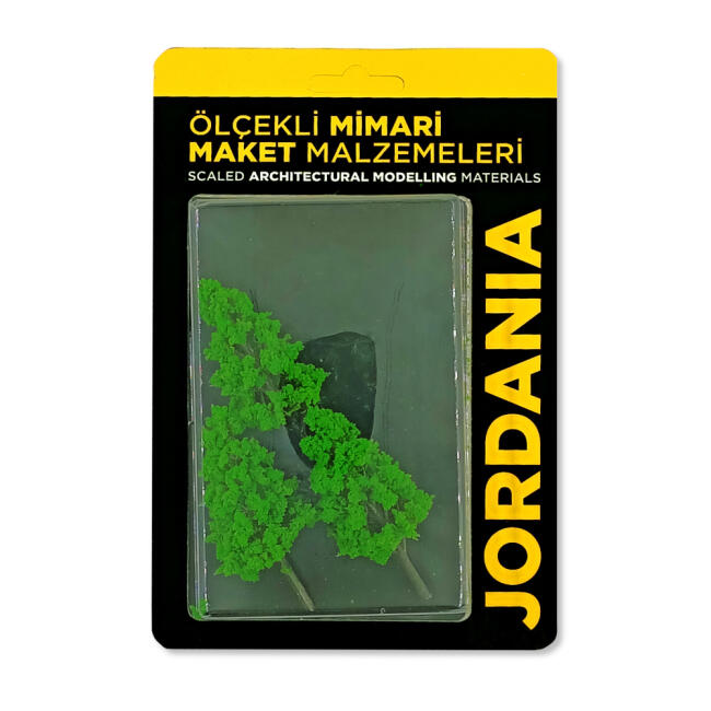 Jordania Maket Ağaç Açık Yeşil 1:100 Ölçek 8 cm 3 Adet Je03P-126080 - 1