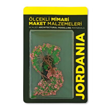 Jordania Maket 1:100 Ölçek Ağaç 8 cm Yeşil Pembe - JORDANIA