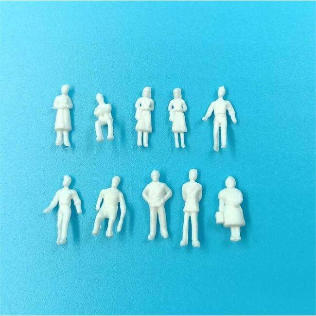 Jordania Maket 1:100 Ölçek Beyaz İnsan Figür 20 mm 25 Adet N:Je01-İw1100 25’li - 1