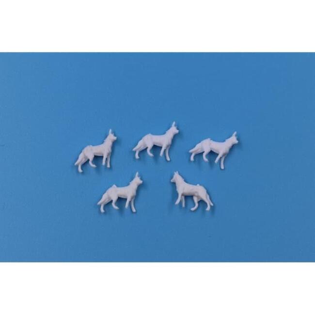 Jordania Maket 1:100 Ölçek Köpek Figürü 5’li N:H04100 - 1