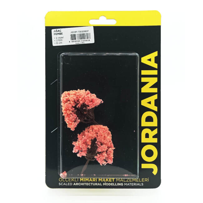 Jordania Maket Ağaç 1:100 Ölçek 6 cm 2'li Pembe JE03P-T302060F - 1