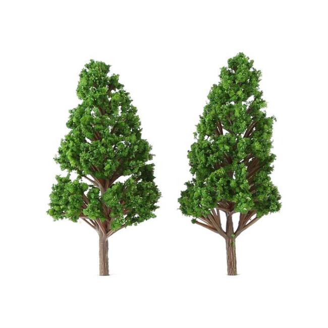 Jordania Maket Ağaç N:125038 3,80Cm 5Lı Çam K. Yeşil (Pls. Gövde) - 1