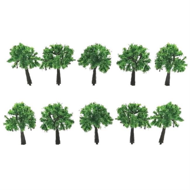 Jordania Maket Ağaç N:W3070N 3Cm 10Lu 1/200 A.Yeşil (Pls. Gövde) - 2