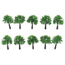Jordania Maket Ağaç N:W3070N 3Cm 10Lu 1/200 A.Yeşil (Pls. Gövde) - 1