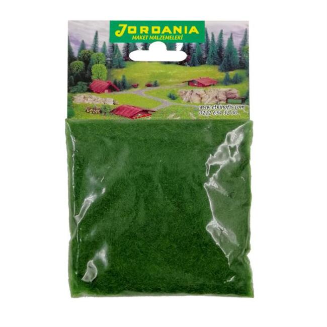 Jordania Maket Flok Toz Çim 25 g Koyu Yeşil N:752 - 1